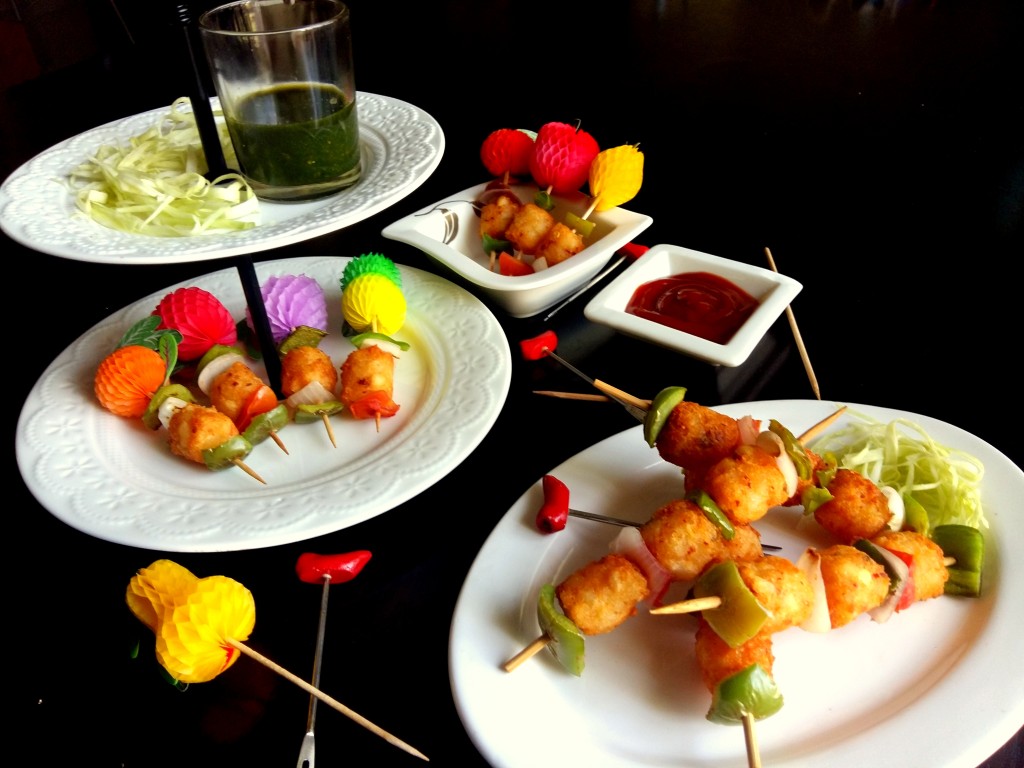 Aloo Tikka with McCain Chilli Garlic Potato Bites