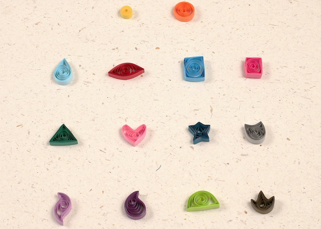Basic quilling shapes 1