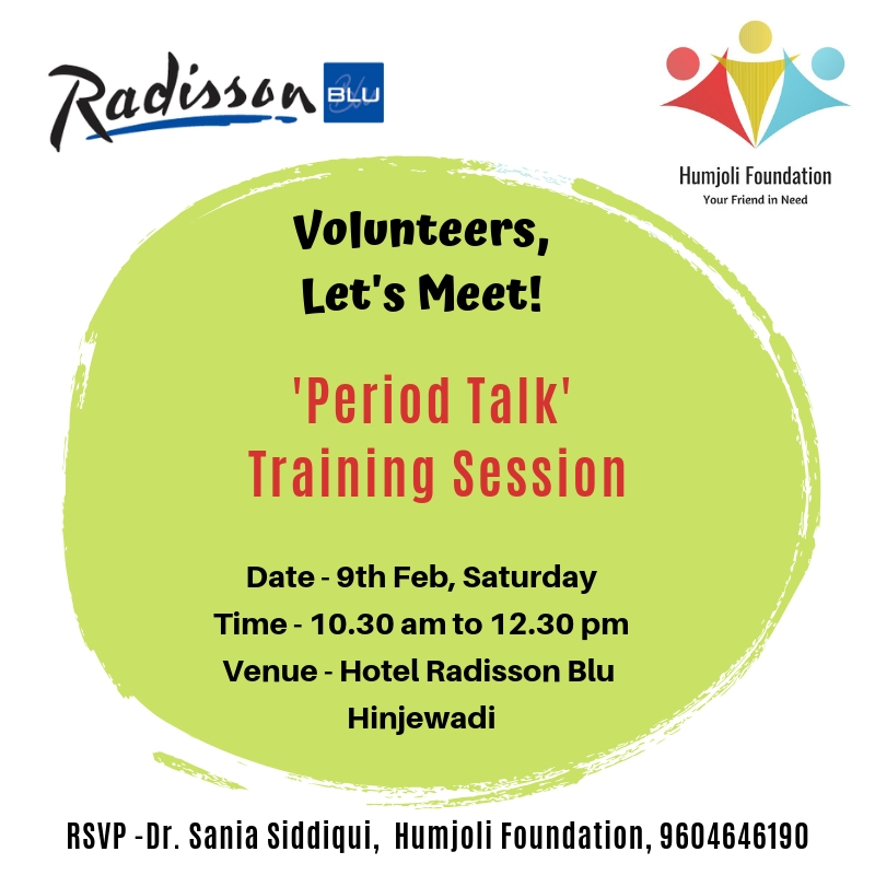 period talk volunteer meet humjoli foundation